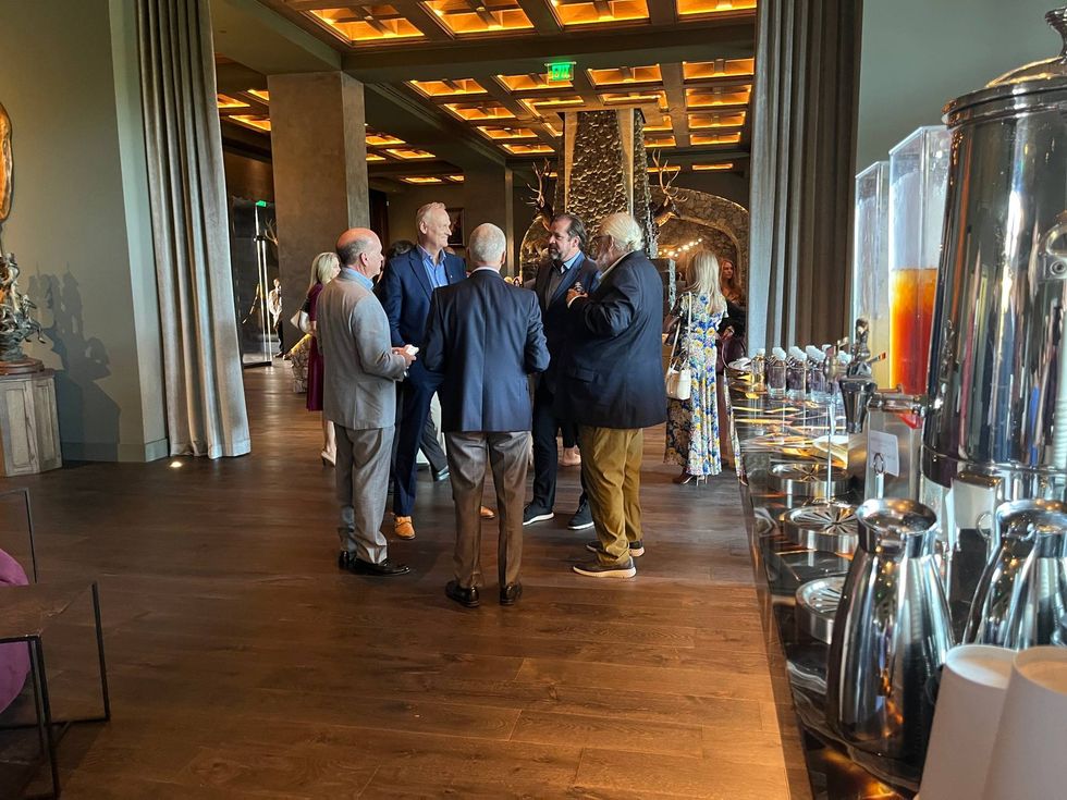Grand Bohemian Greenville bar and main lobby