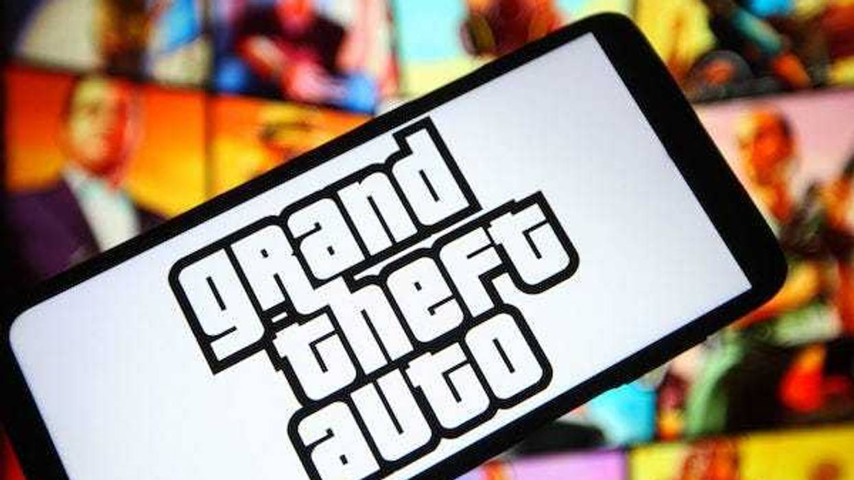 Grand Theft Auto on smartphone
