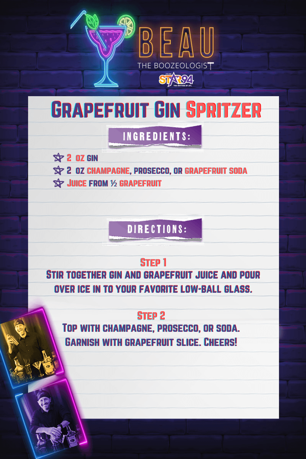 Grapefruit Gin Spritzer