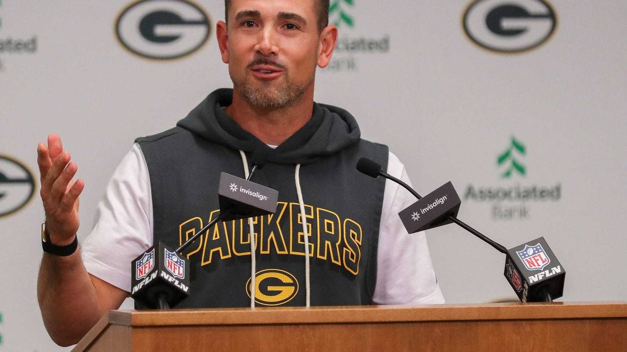 Green Bay Packers head coach Matt LaFleur speaks during a press conference on Friday, August 29, 2025, at Lambeau Field in Green Bay, Wis. The Packers made a trade with the Dallas Cowboys for superstar edge rusher Micah Parsons on Aug. 28. Tork Mason/USA TODAY NETWORK-Wisconsin