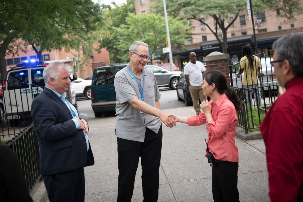 Gregory Russ tours NYCHA