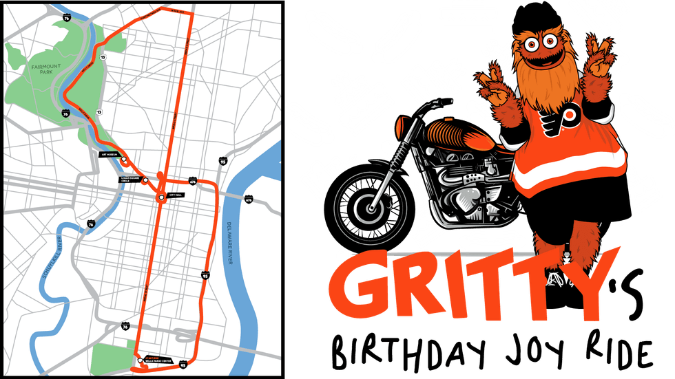 Gritty birthday joyride route
