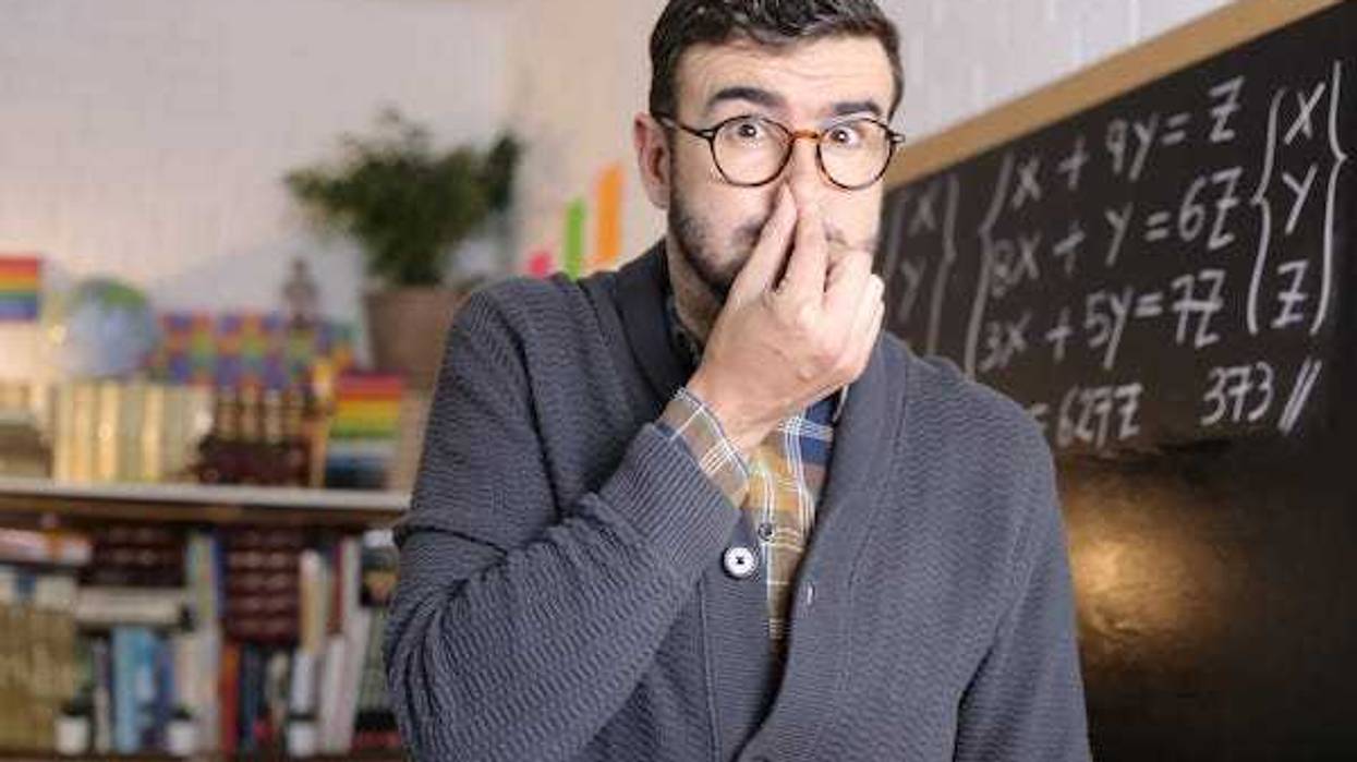 Grossed out teacher due to a horrible smell in classroom