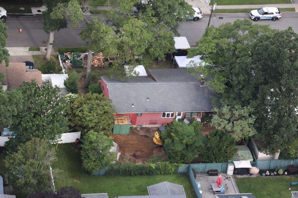 Ground-penetrating radar and cadaver dogs were also used in the search of the property