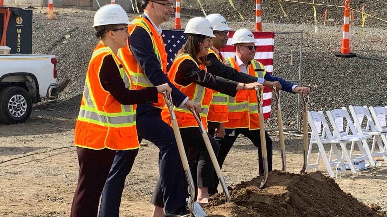 Groundbreaking ceremony at Amtrak Heavy Maintenance Facility