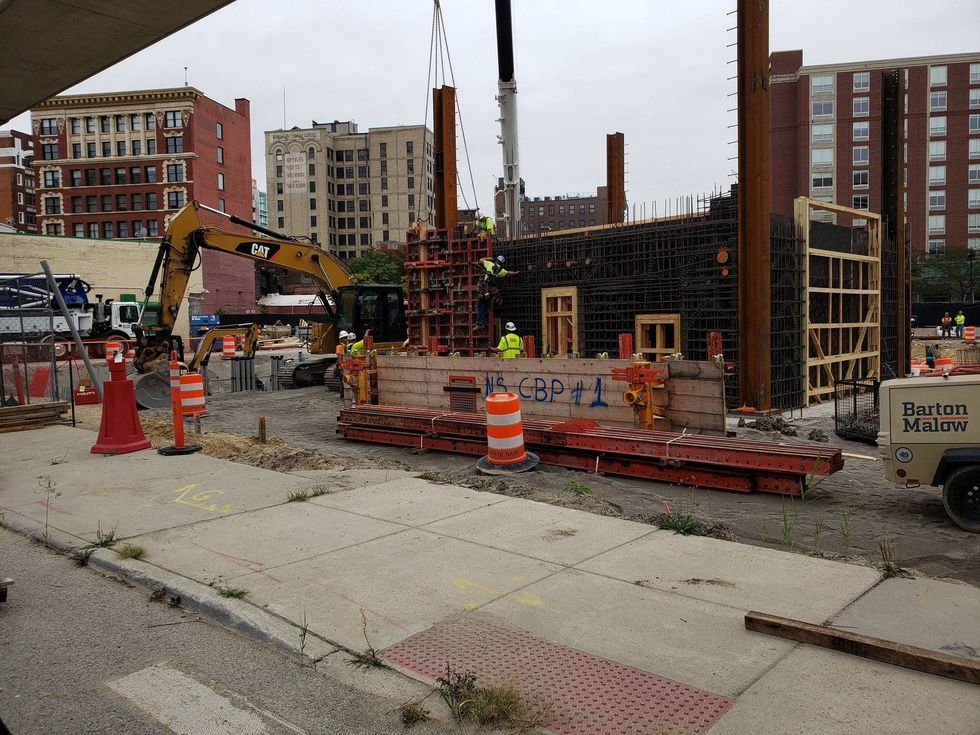 Groundbreaking of The Exchange high rise in downtown Detroit
