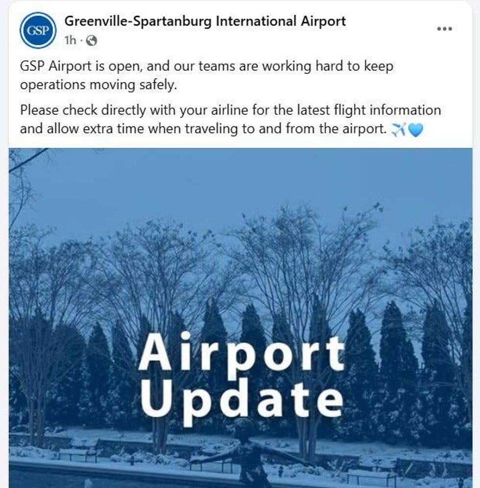 GSP Airport Facebook Page