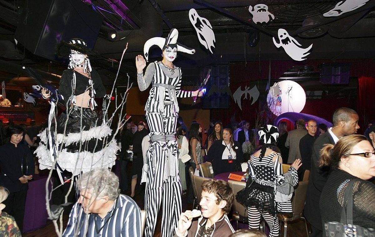 Guests attend the afterparty to the premiere of the Walt Disney Pictures' film 'The Nightmare Before Christmas 3D' in Hollywood in 2006.