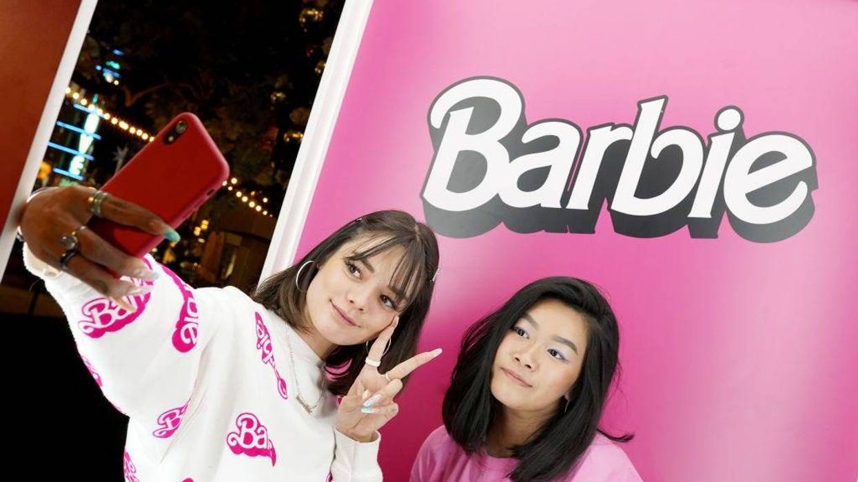 Guests attend the Barbie Truck Totally Throwback Tour Launch at The Grove on November 01, 2019 in Los Angeles, California.