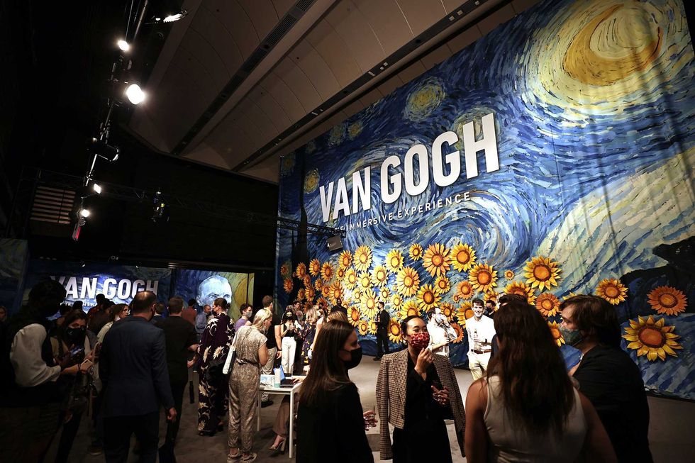 Guests attend Van Gogh: The Immersive Experience NYC VIP Preview Party on June 03, 2021 in New York City.