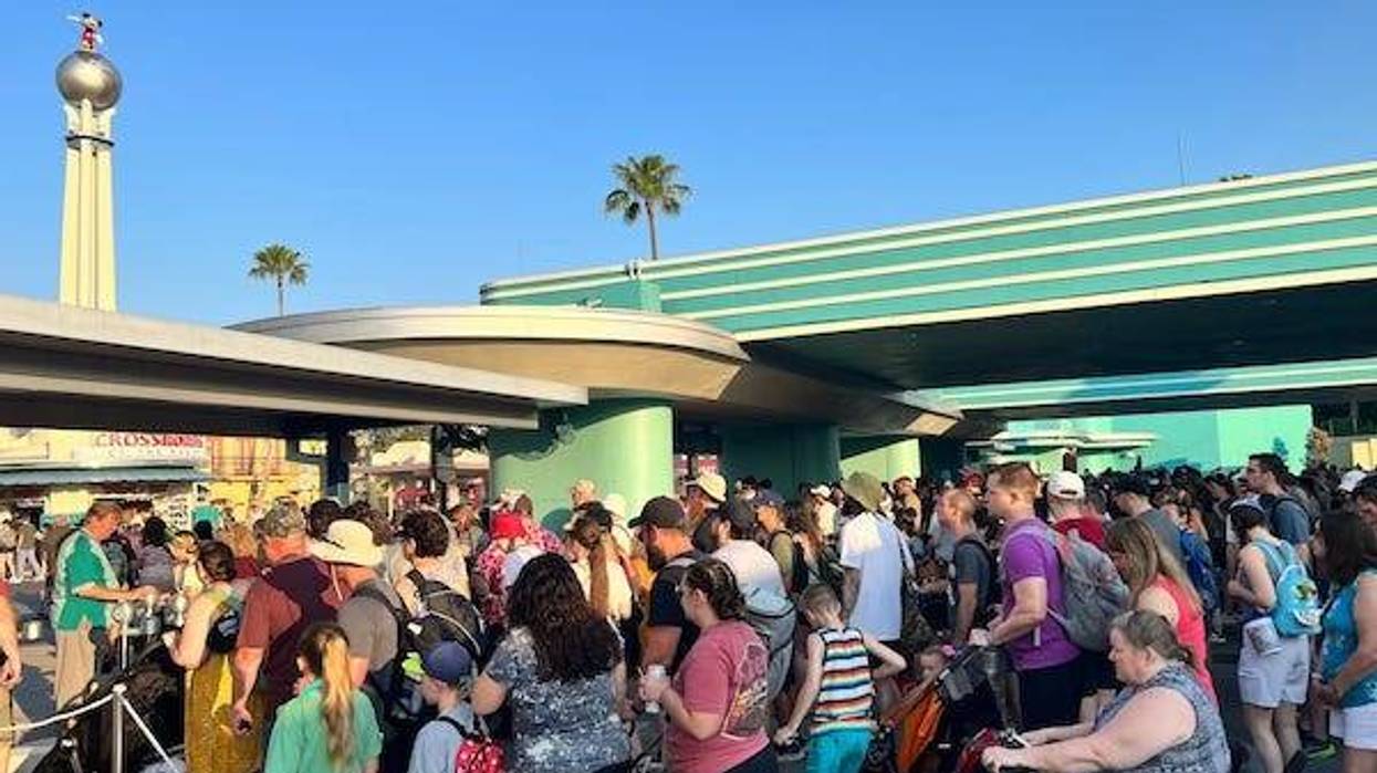 Guests line up to rope drop at Disney's Hollywood Studios