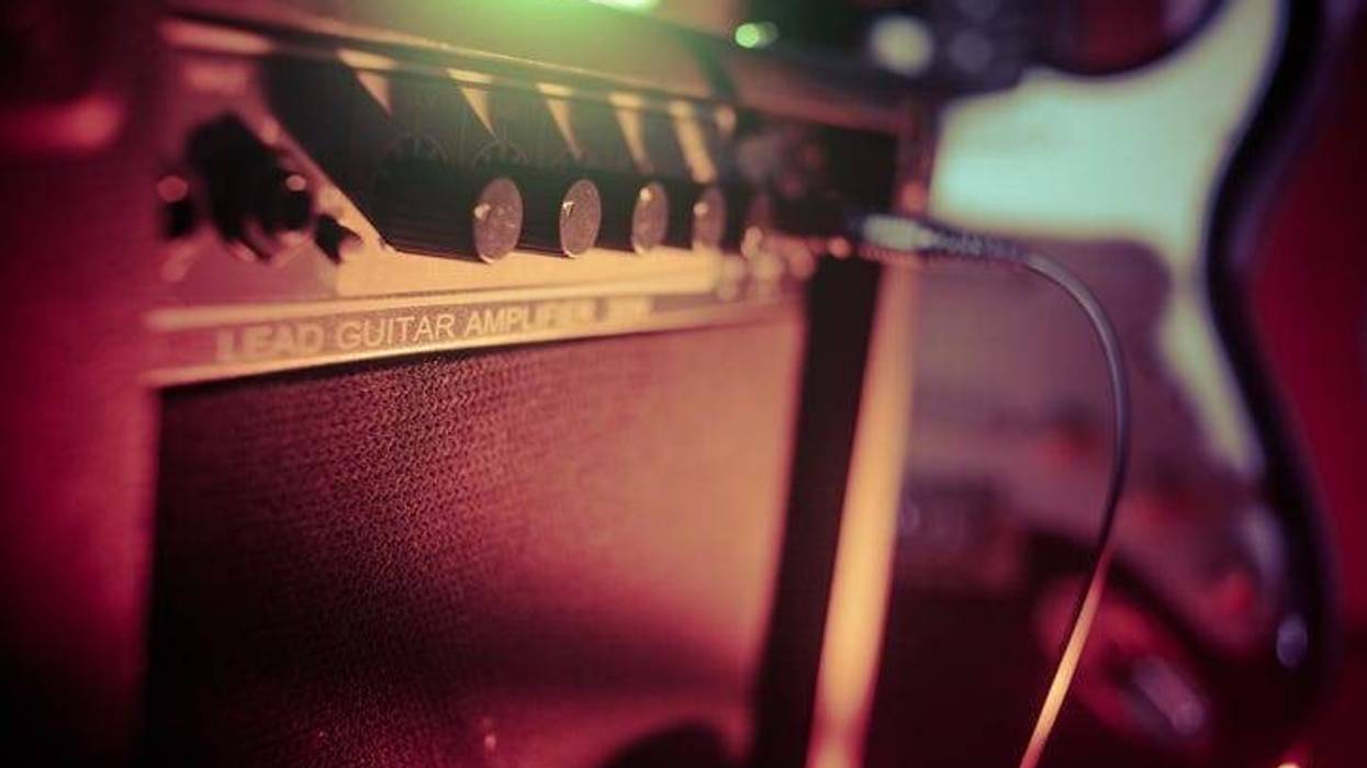 guitar and amplifier