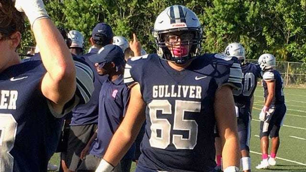 Gulliver Prep standout OL Eddy Cachon has turned heads with his play over the past year