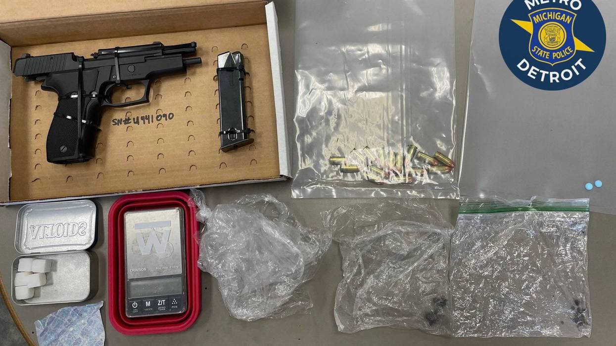 gun and drugs seized