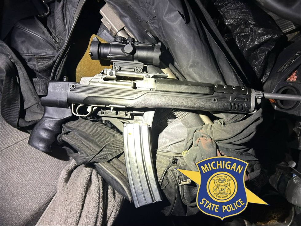 Gun seized during search of semi truck on Mackinac Bridge