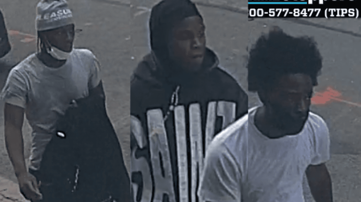 Gun-toting trio sought for chasing taxi to rob man of luxury watch in Midtown.