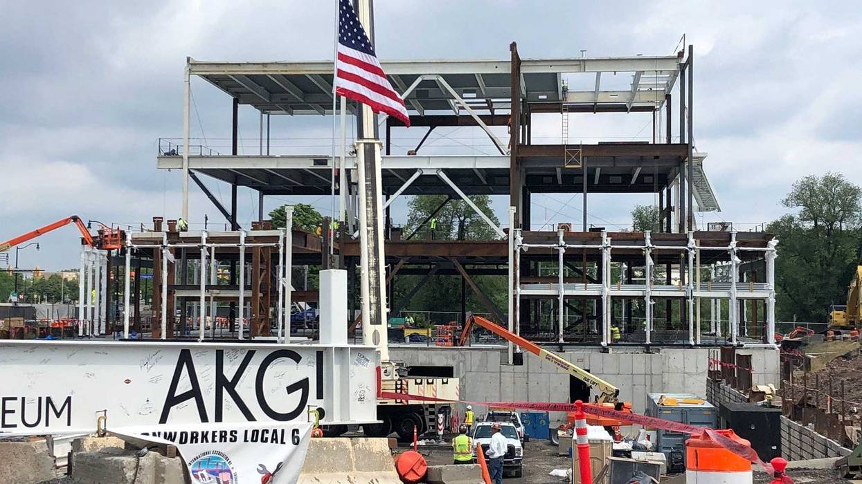 Gundlach Building at Albright Knox Art Gallery. July 7, 2021