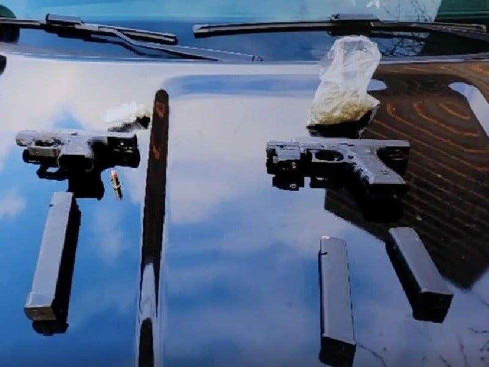 Guns, ammo seized from a teenager after a deadly shooting at the Westin Hotel in Southfield.