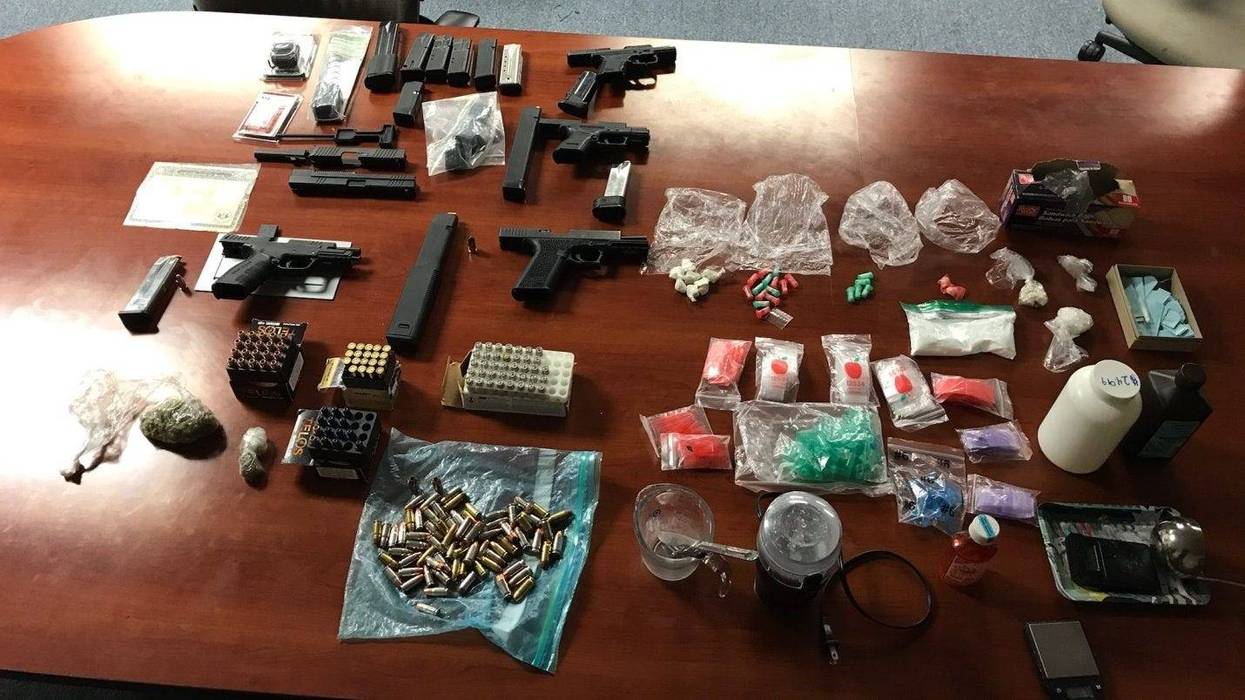 Guns and drugs recovered by the Pennsylvania Office of Attorney General's Strategic Response Team.