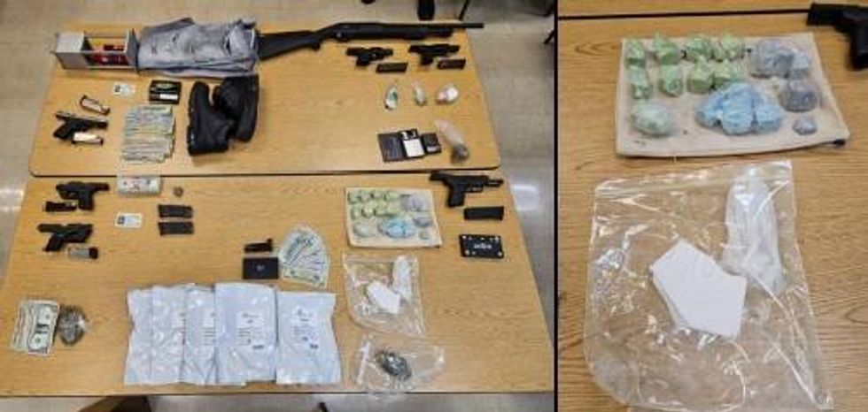 Guns and Drugs Seized