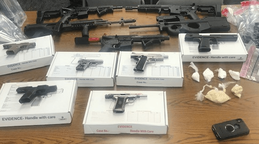 Guns, drugs seized