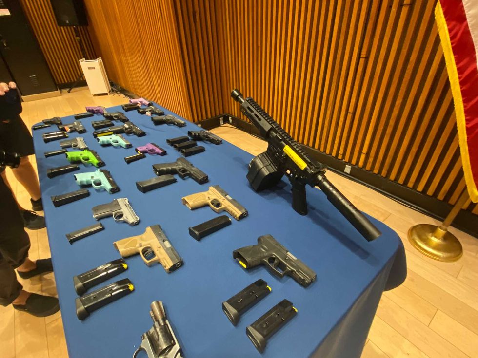 Guns recovered from investigation