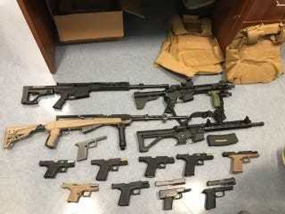 Guns recovered from Saxton