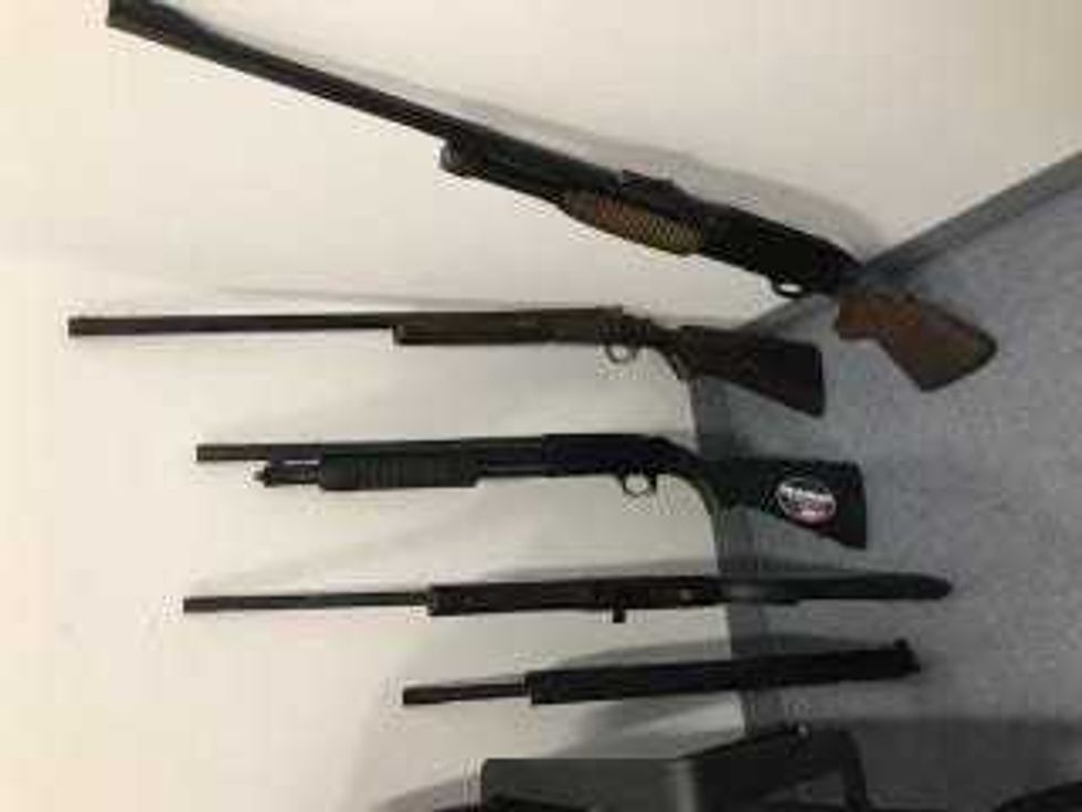 Guns recovered from Saxton