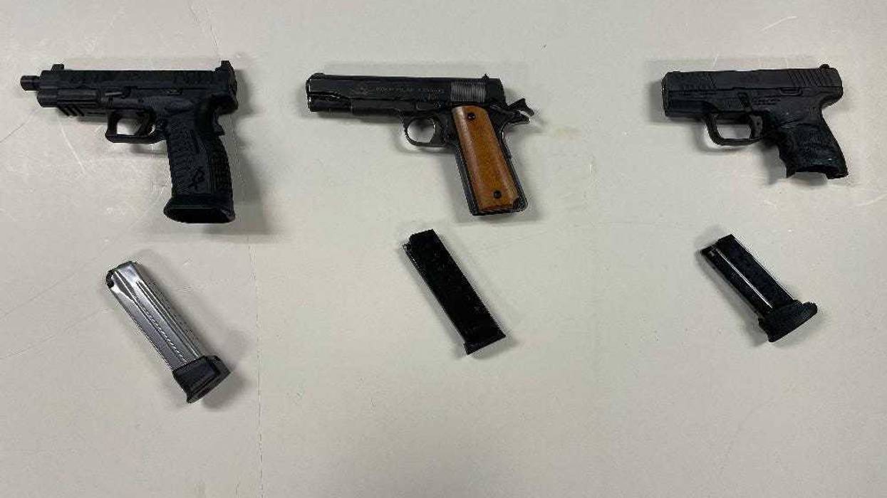 Guns that Gaillard allegedly sold to an undercover police officer in New York City.
