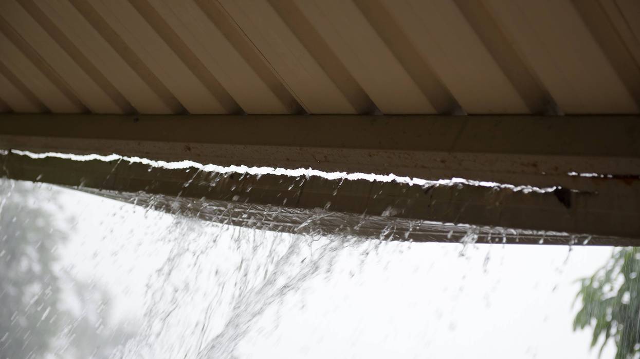 gutter damage from rain