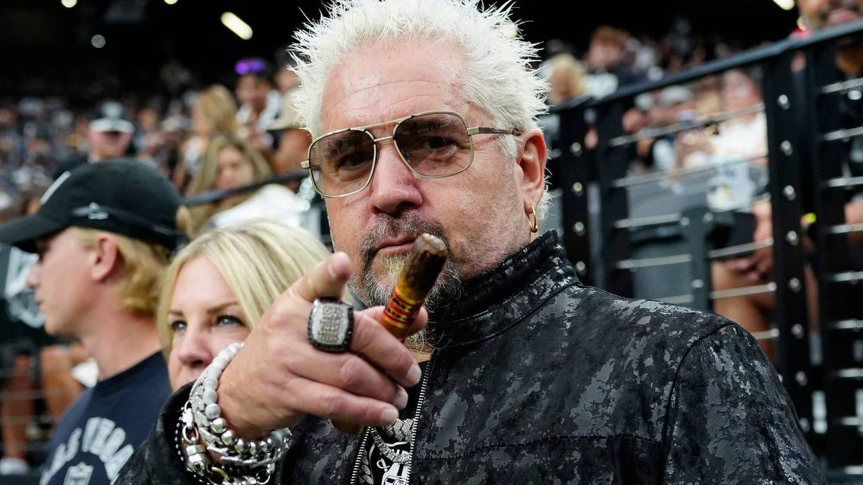 Guy Fieri at a Las Vegas Raiders game in 2024.