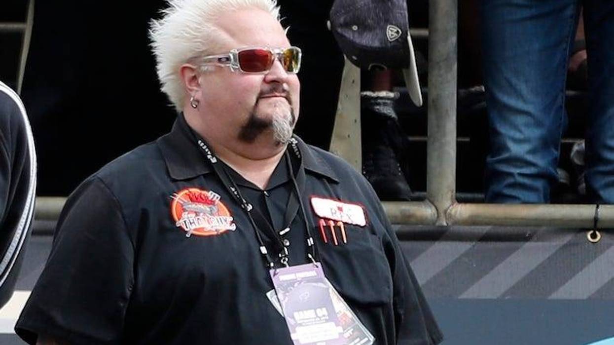 Guy Fieri, Sidelines, Sunglasses, Outside, Sunny, Staring Into The Distance, 2018