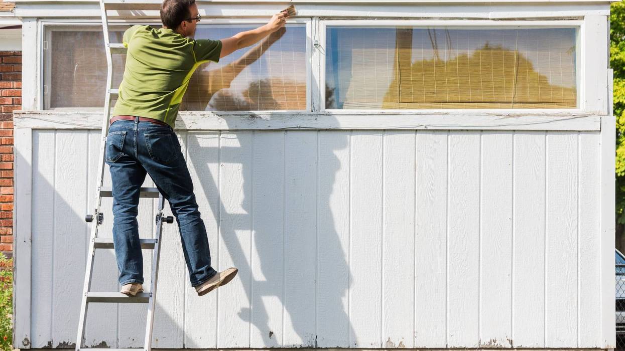 Guy on ladder