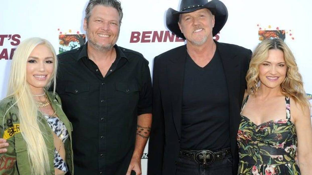 Gwen Stefani, Blake Shelton, Trace Adkins, and Victoria Pratt attend "Bennett's War" Los Angeles Premiere