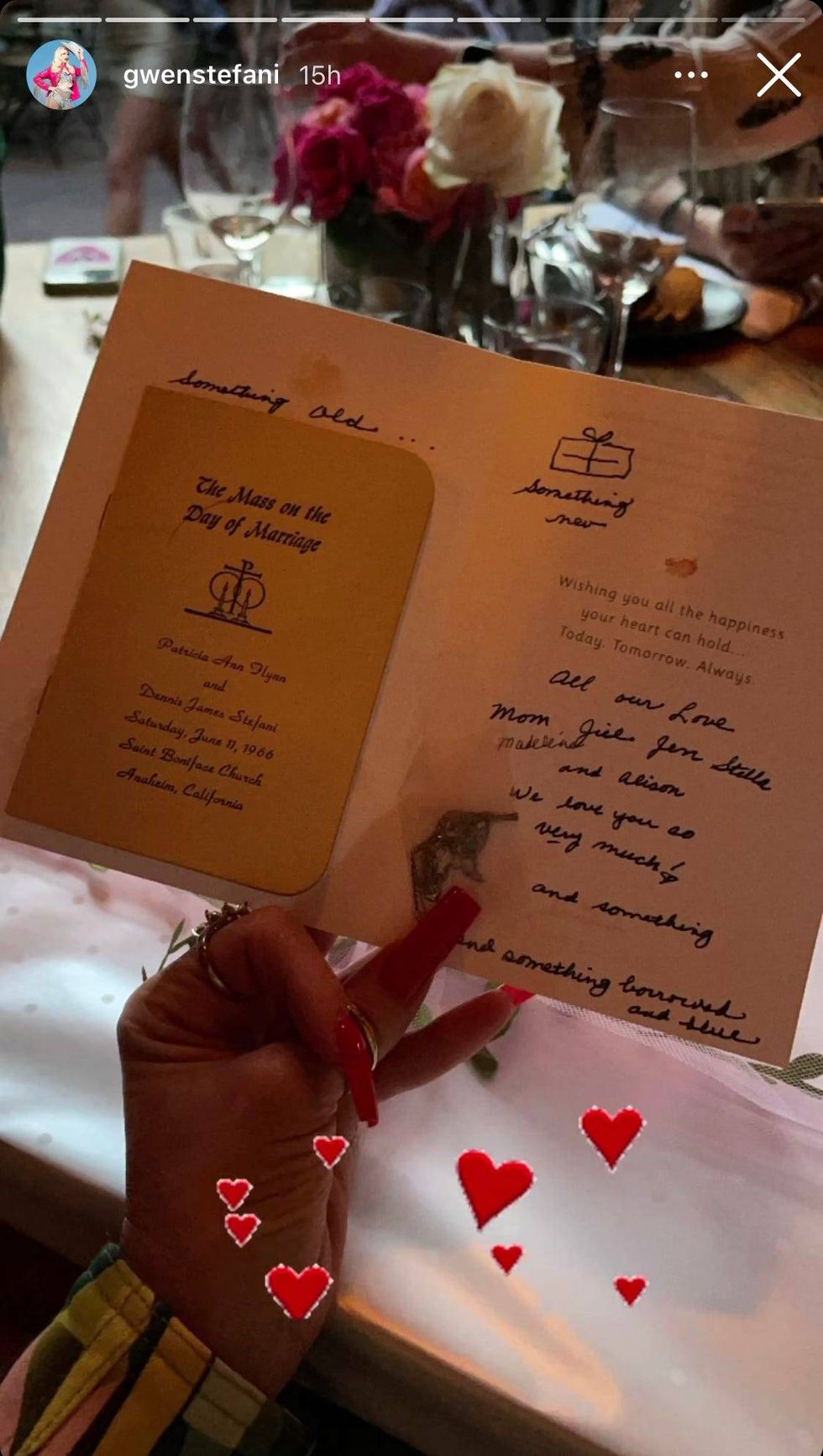 Gwen Stefani IG story