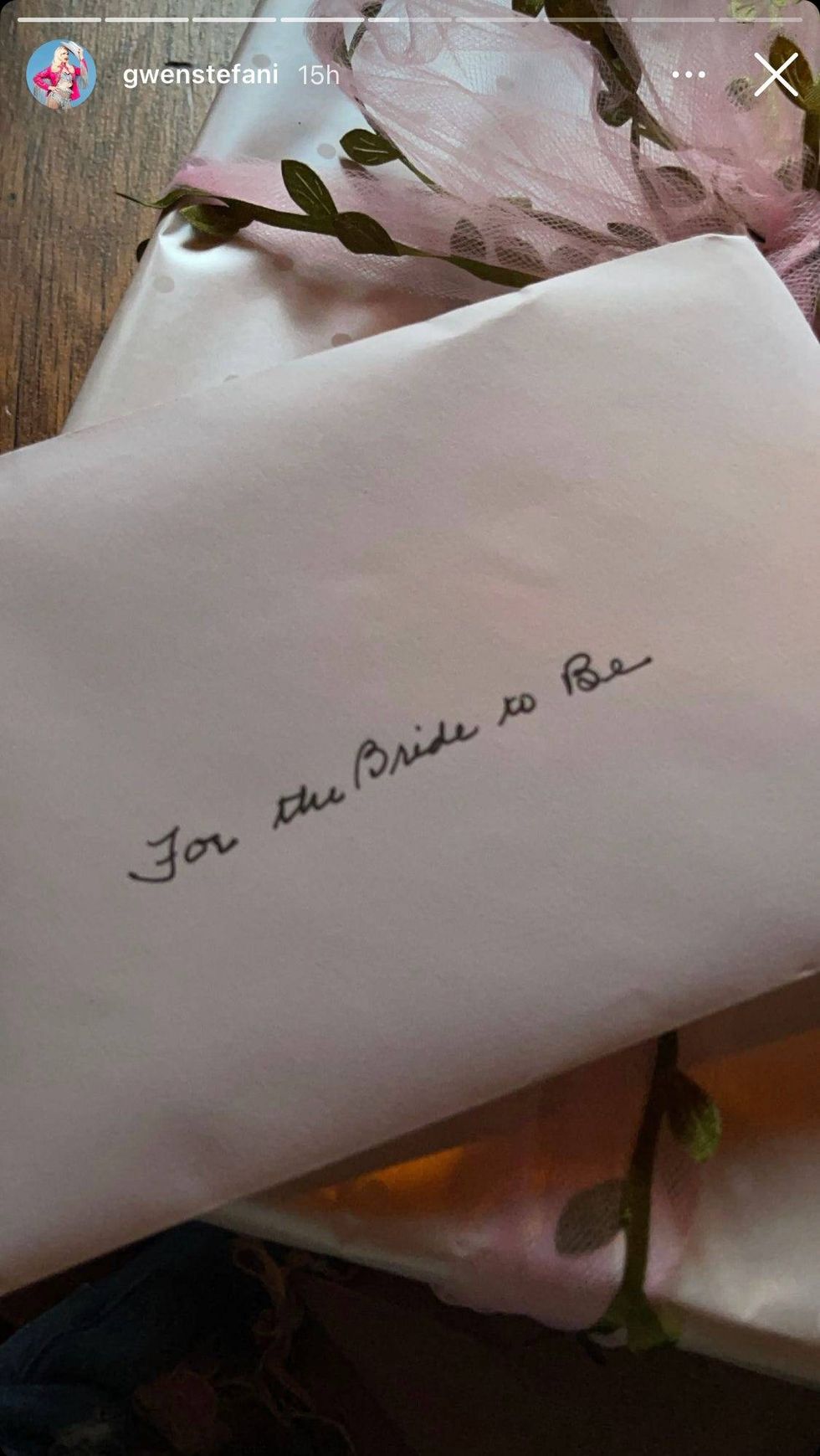 Gwen Stefani IG story