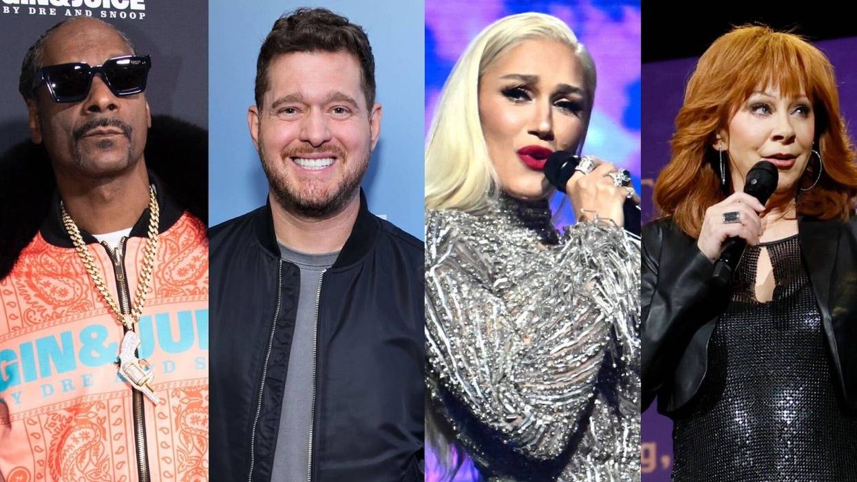 Gwen Stefani, Reba McEntire, Michael Bublé, Snoop Dogg