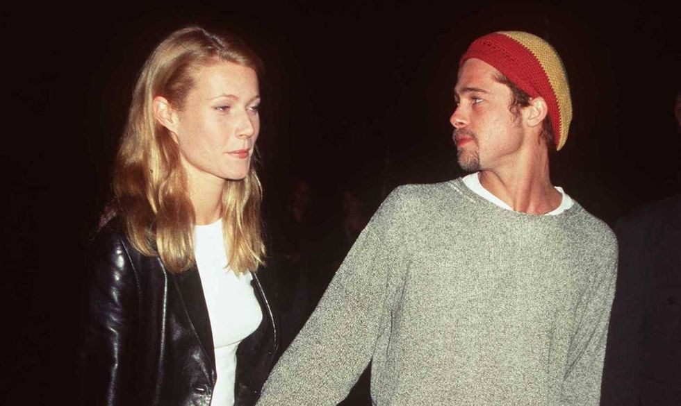Gwyneth Paltrow and Brad Pitt at the premiere of "Copycat" in 1995