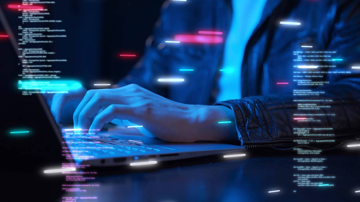 hacker at computer