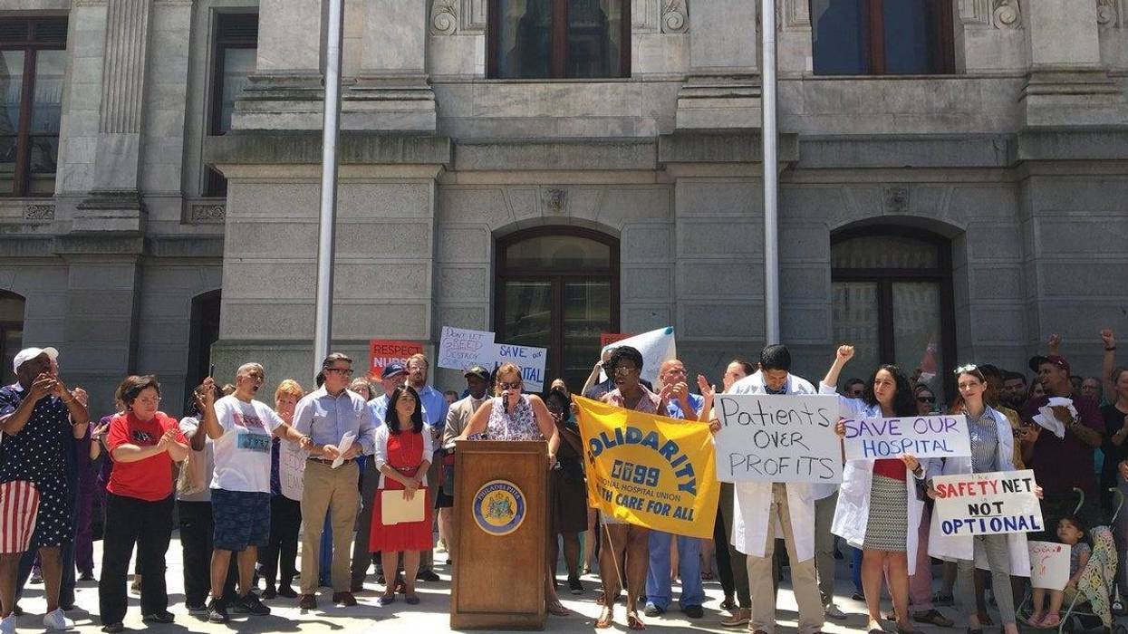 Hahnemann University Hospital rally