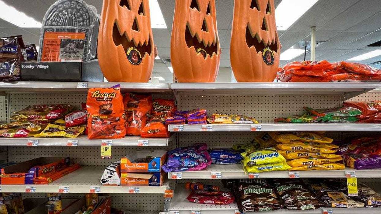 Halloween candy is for sale at a CVS store on October 17, 2022 in Washington, DC. According to the most recent inflation report from the Bureau of Labor Statistics, the price of Halloween candy is up over 13 percent compared to last year. (Photo by Drew Angerer/Getty Images)