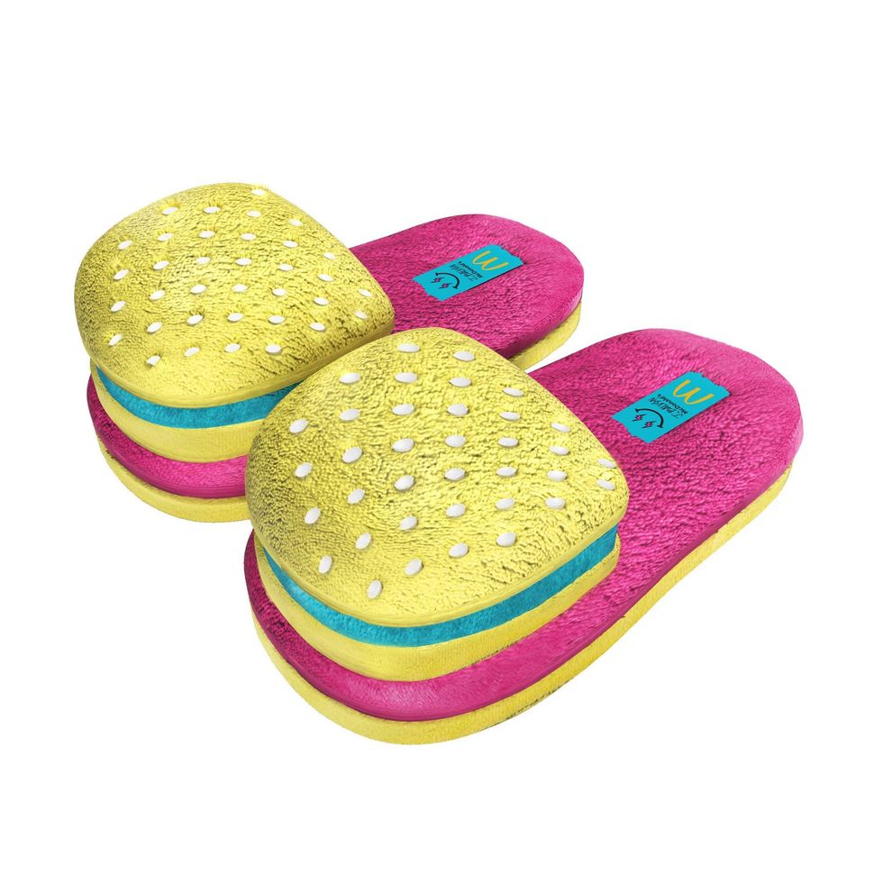 Hamburger slippers from J Balvin and McDonald
