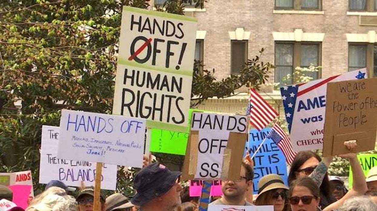 'Hands Off!' demonstration in Richmond, Va.