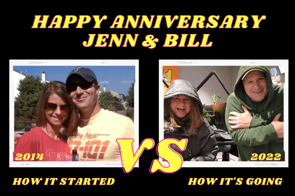 Happy Anniversary Jenn & Bill!
