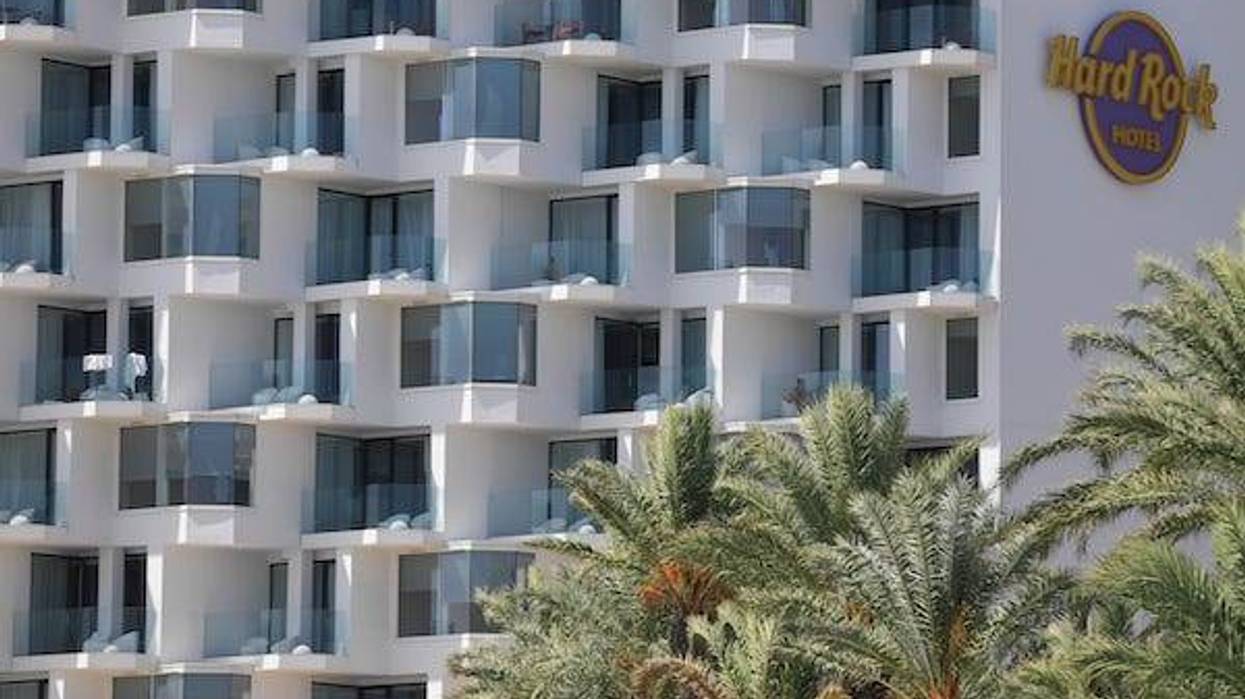 Hard Rock Hotel Ibiza is located on Platja d'en Bossa beach
