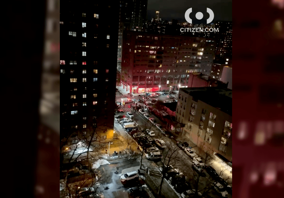 Harlem shooting scene