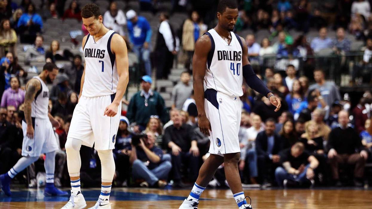 Harrison Barnes and Dwight Powell