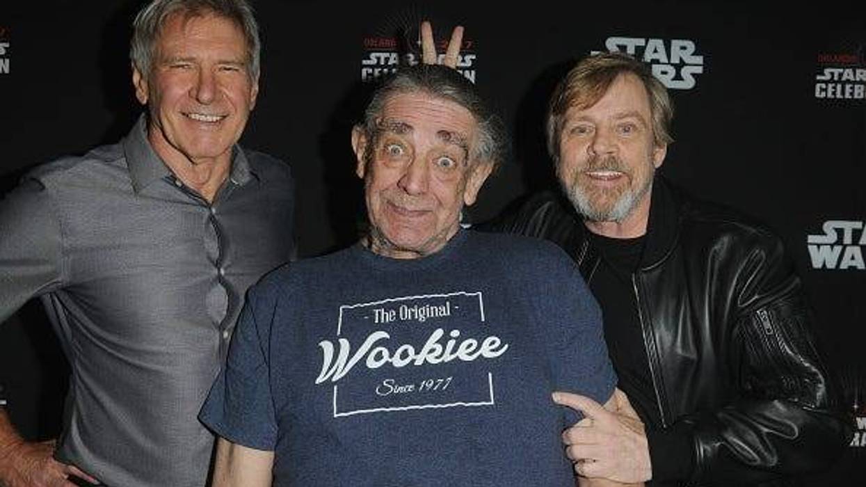 Harrison Ford, Peter Mayhew & Mark Hamill