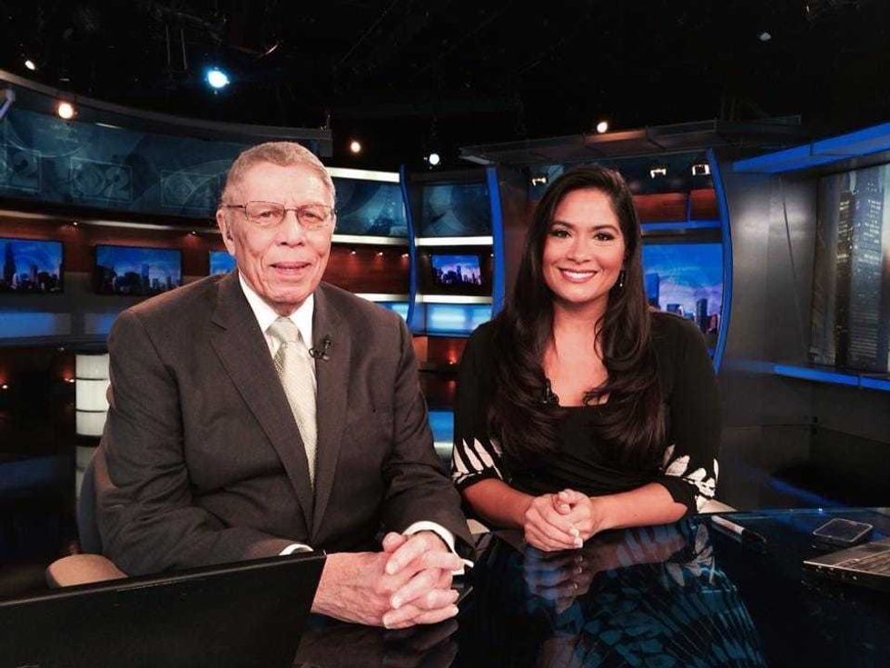 Harry at the anchor desk