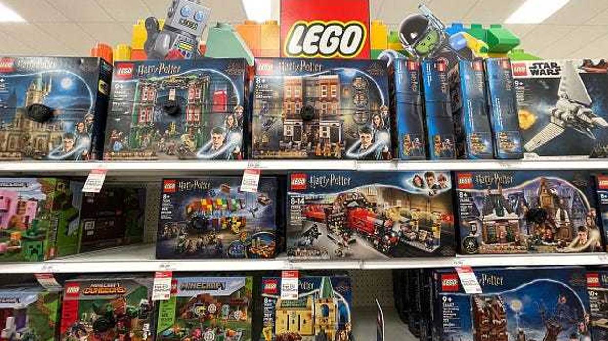 Harry Potter themed Lego sets are displayed on a shelf at a Target store on September 29, 2022 in San Rafael, California.